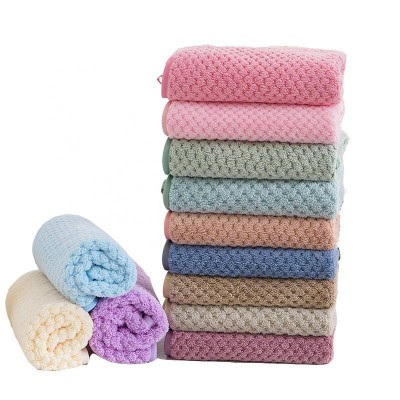 Baby Washcloths 10 Pack 12x12 Inches Microfiber Coral Fleece Cloth Extra Absorption